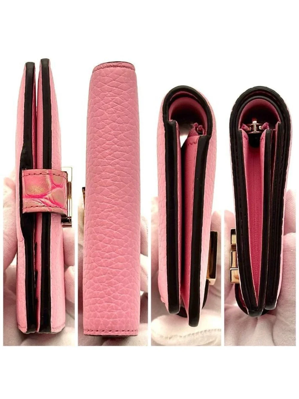Louis Vuitton Wallet Vertical CP Croco Pink